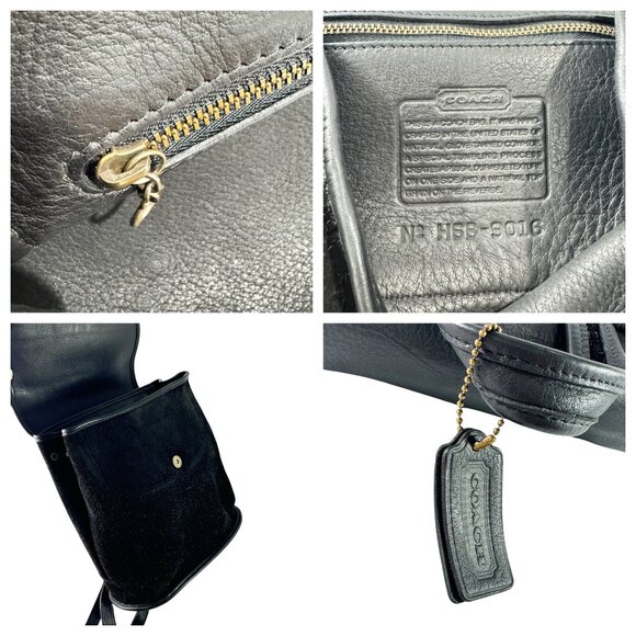 1996 COACH 9016 Black Leather Berkeley Women Backpack Made in The United States main image 4